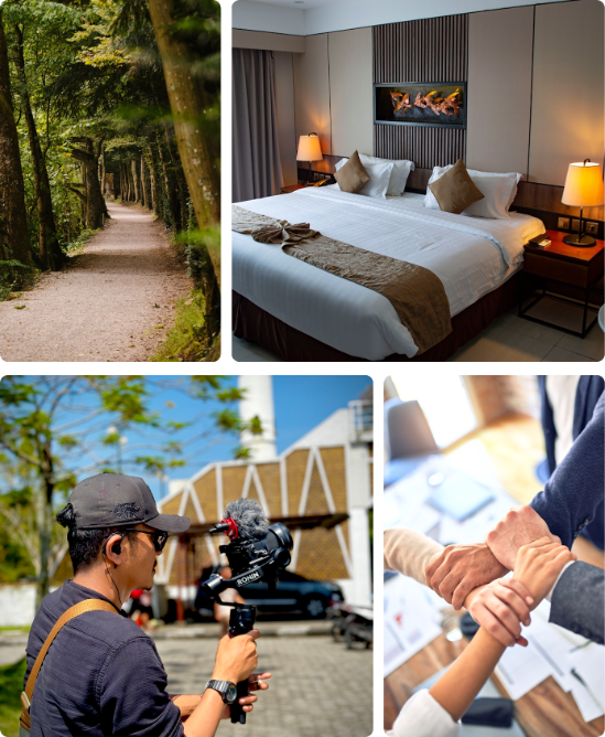 Tim Sutan Raya Tour Organizer sedang melakukan briefing