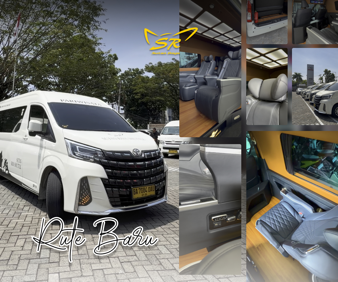 Interior Hiace Luxury untuk Shuttle Reguler Sutan Raya